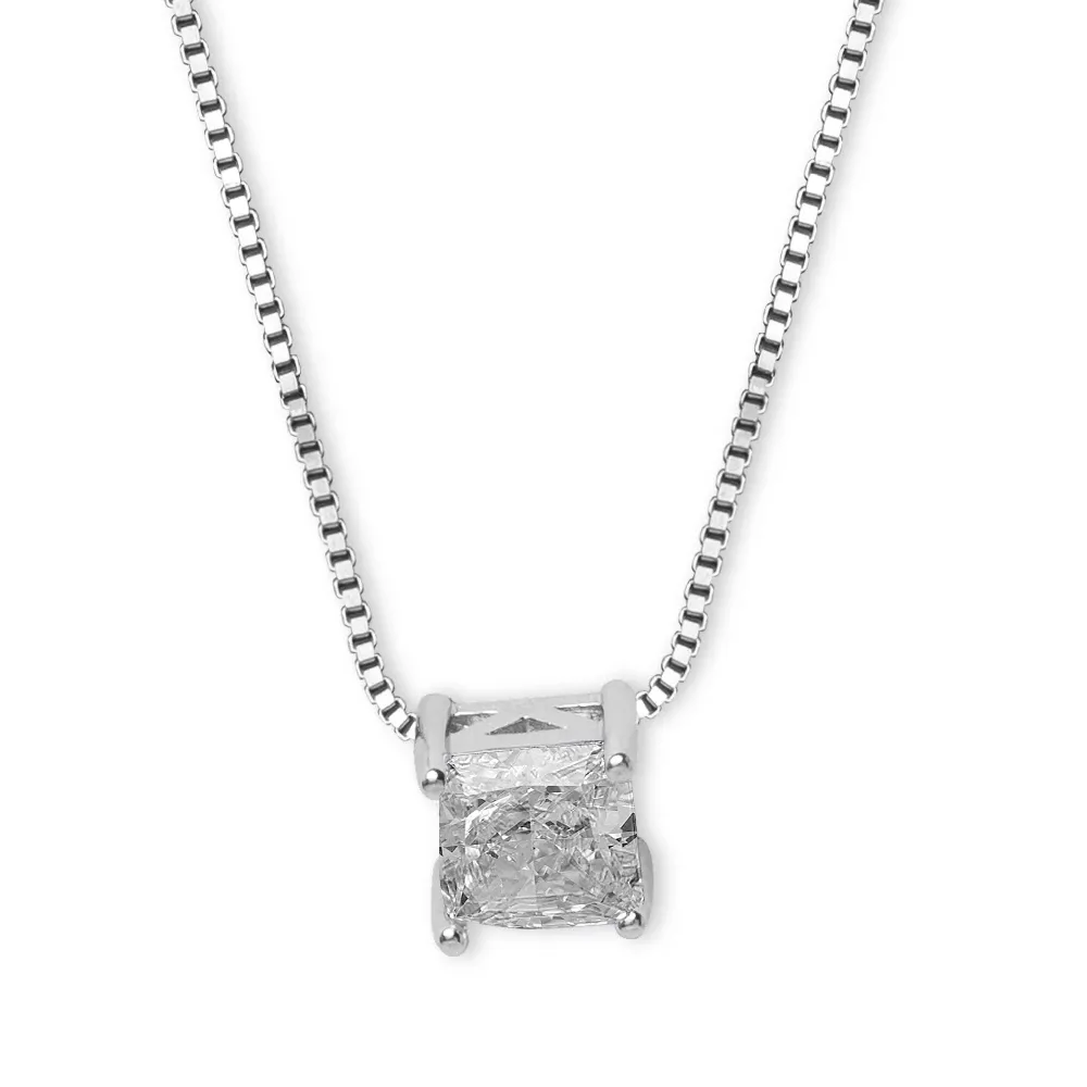 Luminous Grace Solitaire Pendant Necklace