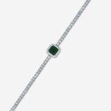 Regalia Gem Tennis Bracelet (Green) 5