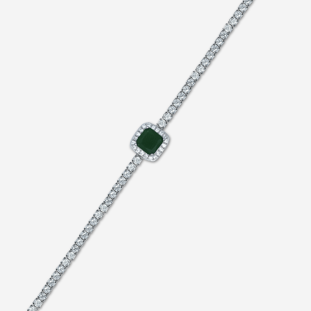 Regalia Gem Tennis Bracelet (Green) 5