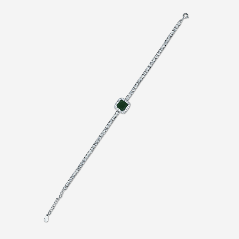 Regalia Gem Tennis Bracelet (Green) 4