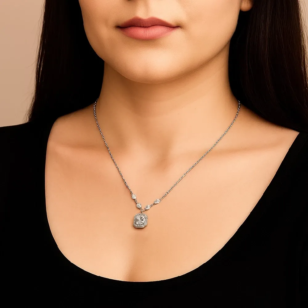 Regalia Sparkle Pendant Necklace Chain