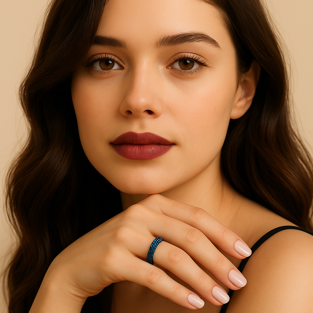 Sapphire Starlight Eternity Band 2