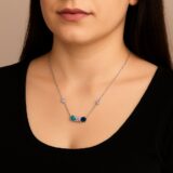 Trinity Tones Gemstone Necklace 2