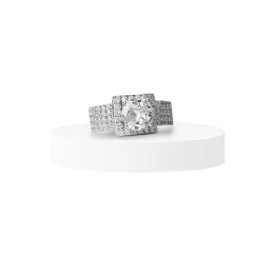 Radiant Crown Solitaire Ring 1