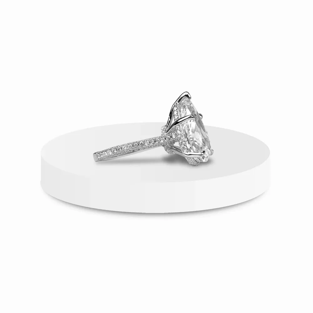 Pear Radiance Solitaire Ring