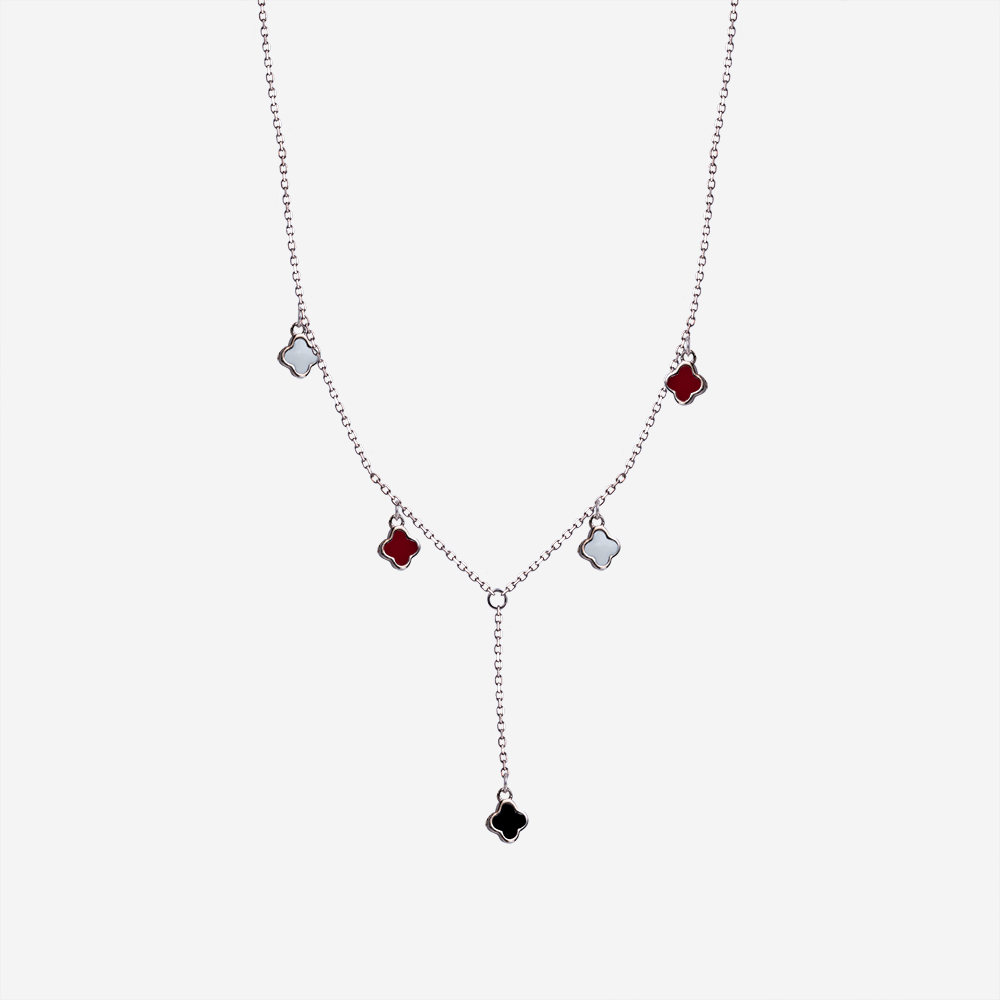 Clover Charm Y Necklace 4