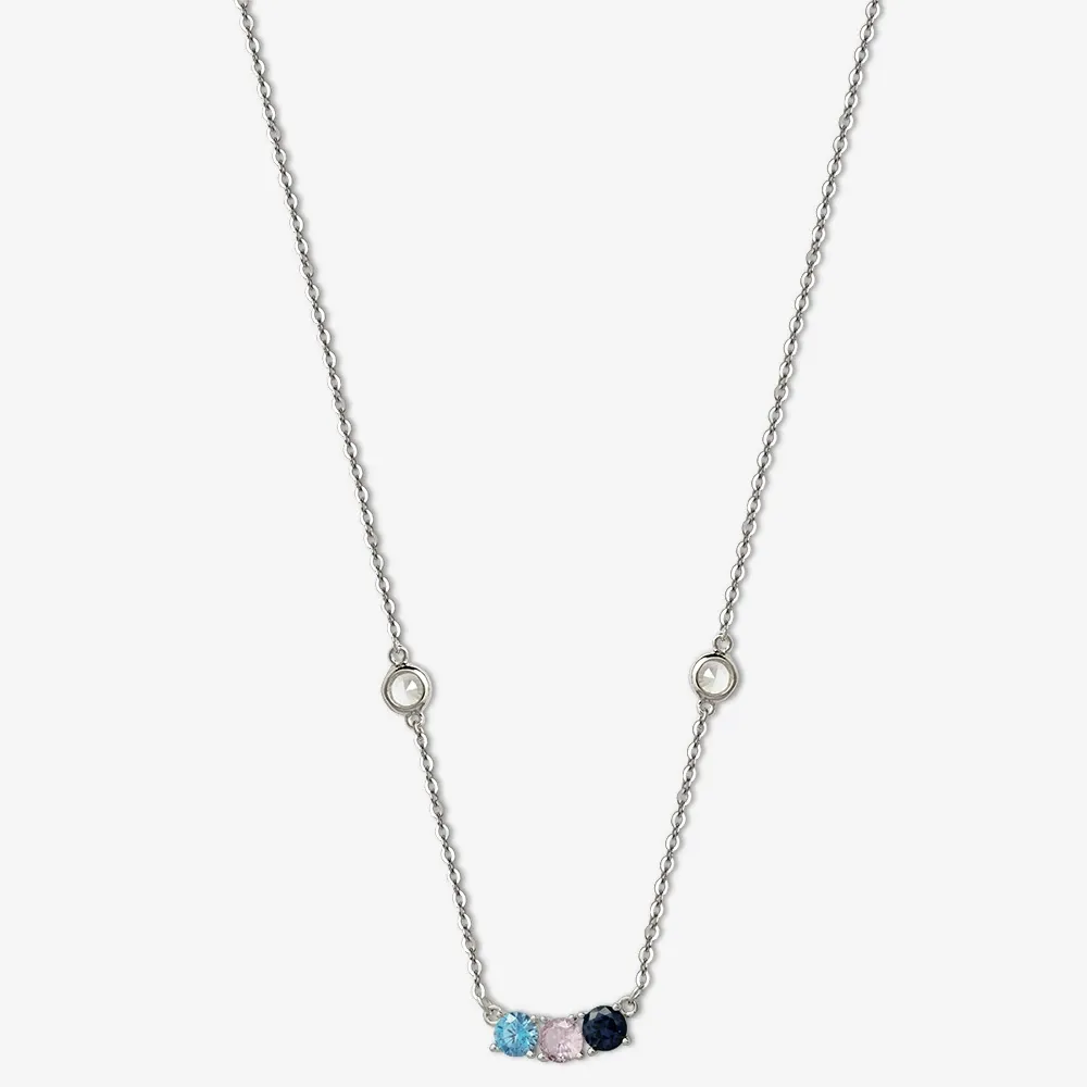 Trinity Tones Gemstone Necklace