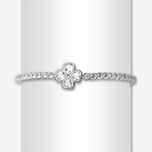 Clover Spark CZ Band Bracelet 1