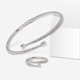 Teardrop Sparkle Bracelet & Ring Set 1