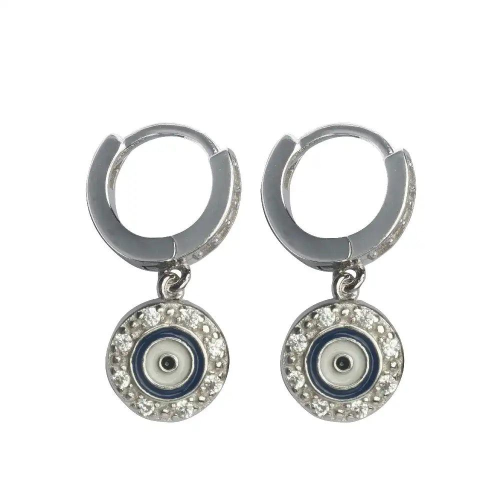 Aura Evil Eye Huggies