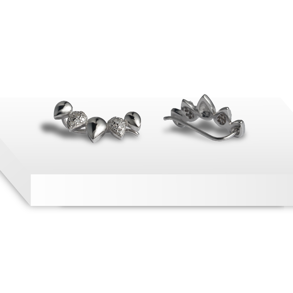 TearDrop Shine Ear Climbers