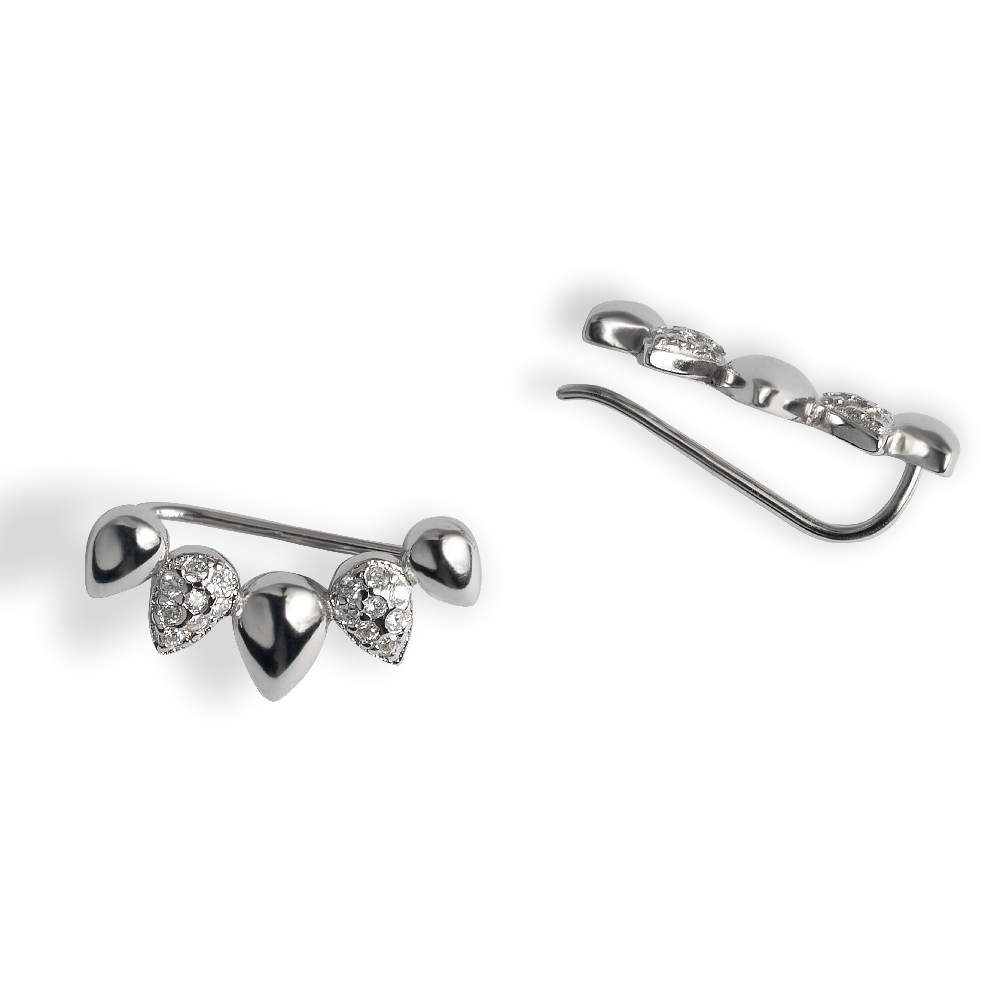 TearDrop Shine Ear Climbers