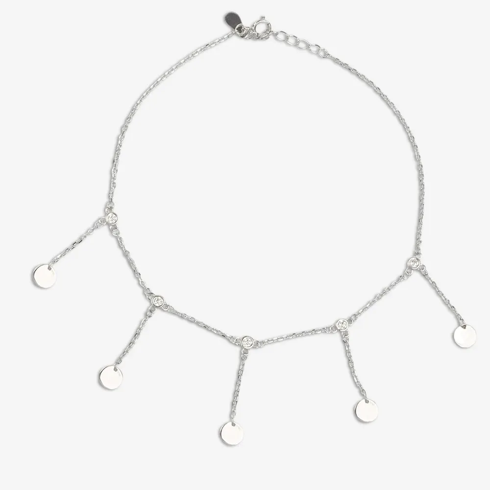 Luna Drop Disc Anklet