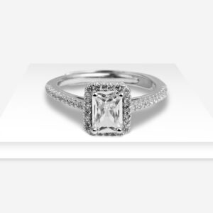 Radiant Crown Solitare Ring 1