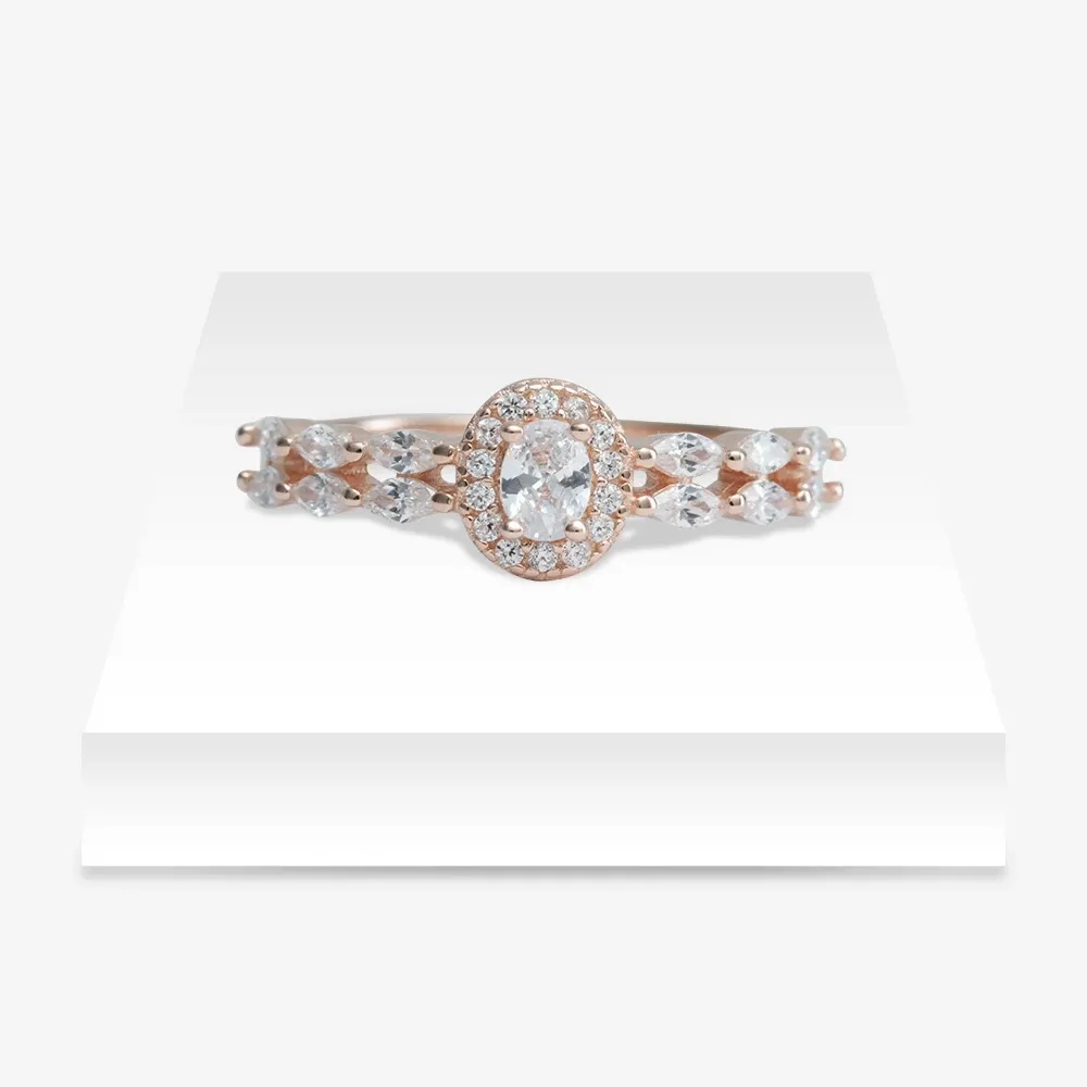 Grace Oval Sparkle Ring
