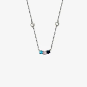 Trinity Tones Gemstone Necklace