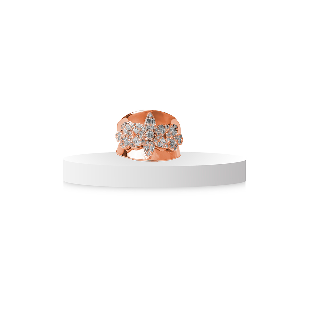 Aurora Bloom Wide Band Ring Aurora Bloom Wide Band Ring